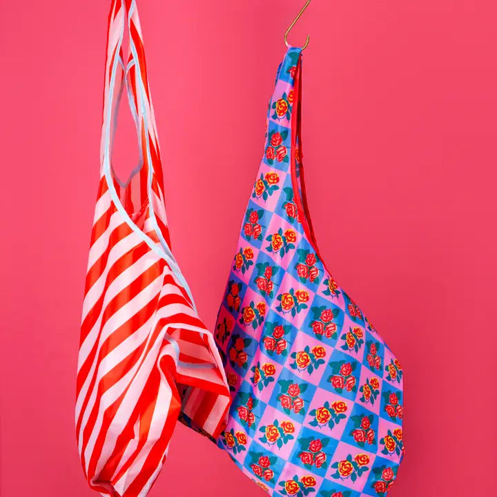 Charming Florals Foldable Nylon Tote