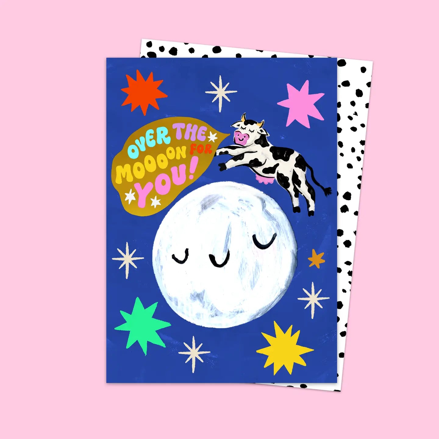 Over The Mooooon Card