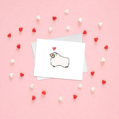 Sheepy Love Valentine'S Day Card