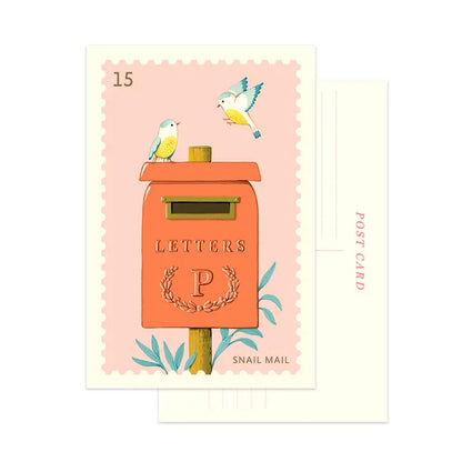 Mailbox Birds Postcard