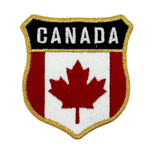 #8 Canada Iron-On Embroidery Patch