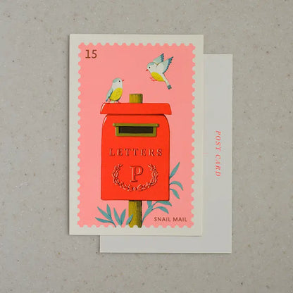 Mailbox Birds Postcard