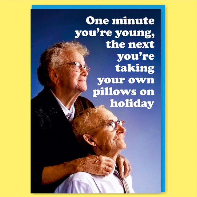 Pillows On Holiday Greeting Card