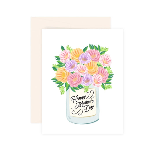 Mom Floral Vase Card