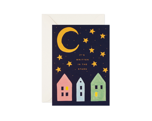Written in The Stars Love Greeting Card