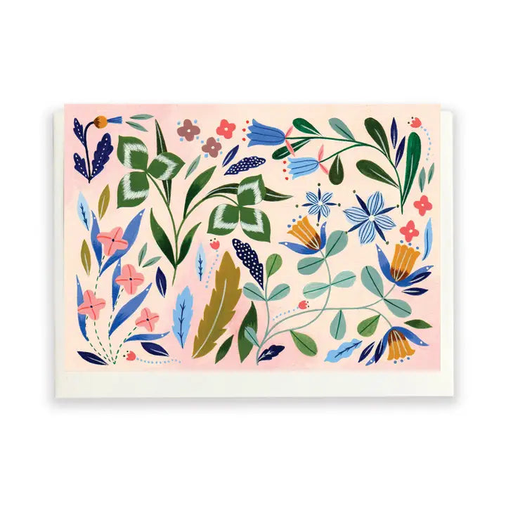 Dancing Floral card