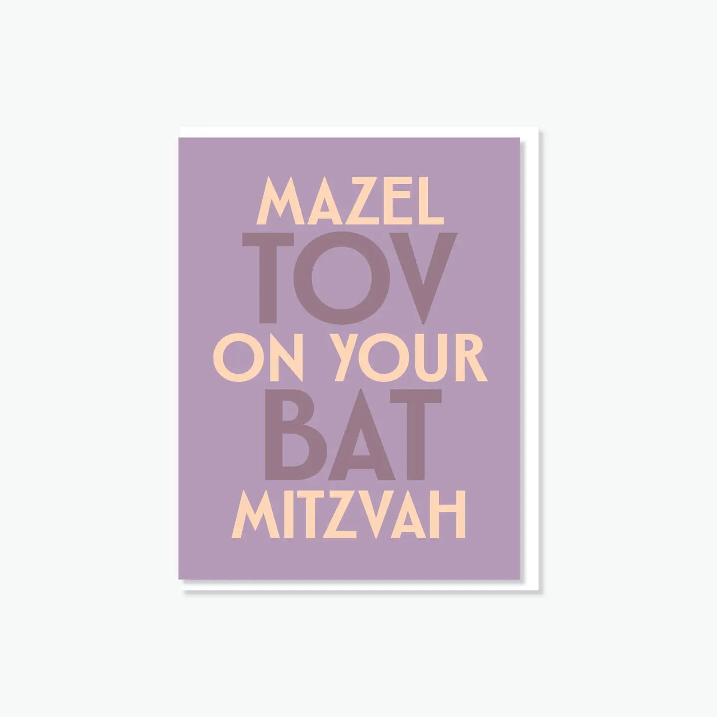 Mazel Tov On Your Bat Mitzvah Card