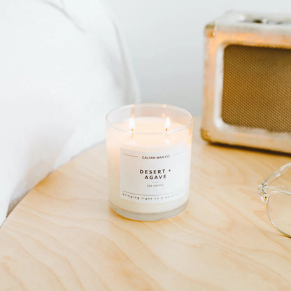 Glass Tumbler Soy Candle Desert + Agave