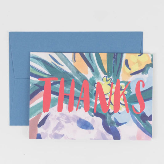 Floral Thanks Card
