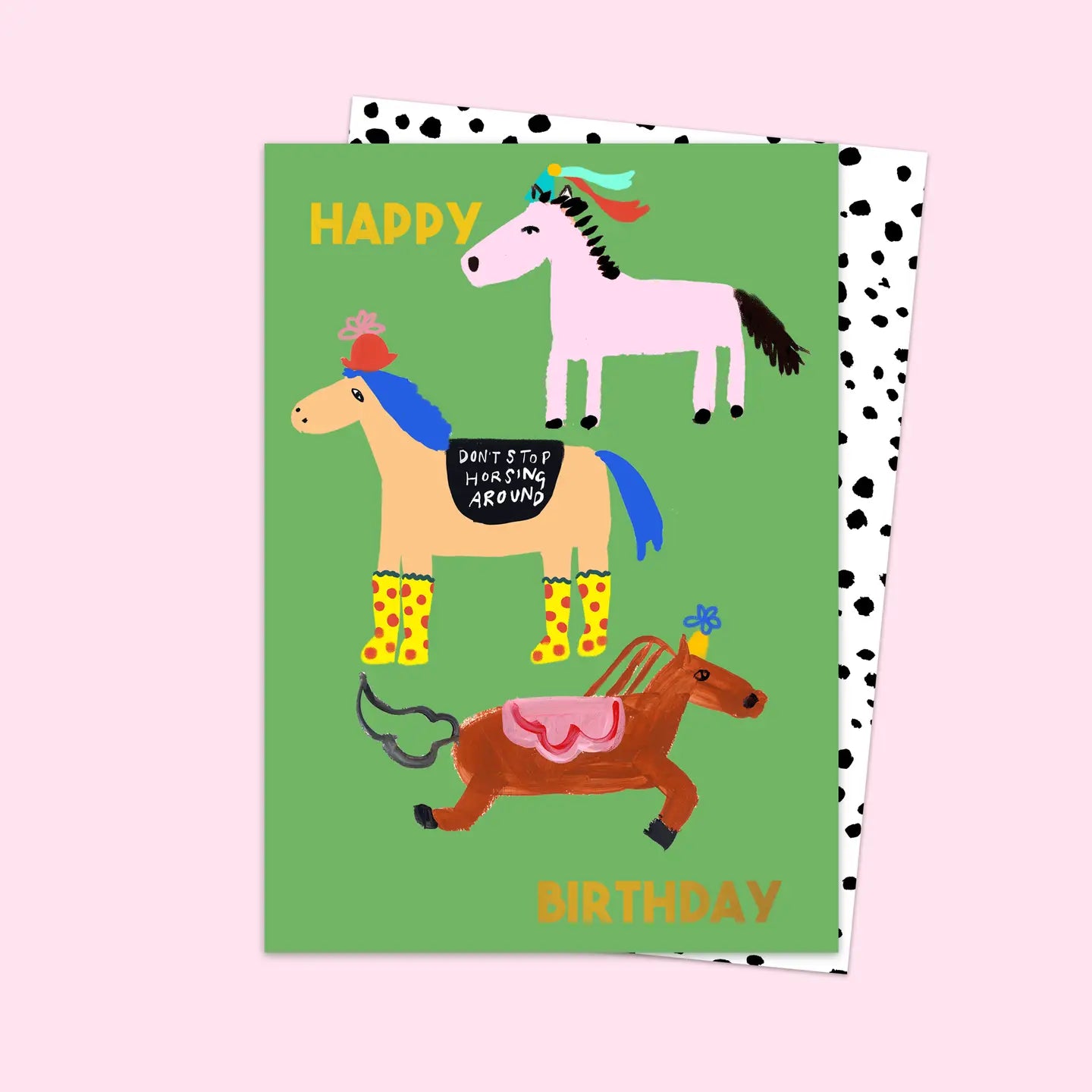 Horsing Around Birthday Card