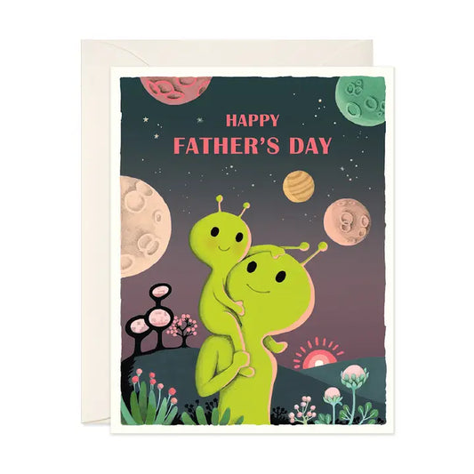 Fathers Day Aliens Card
