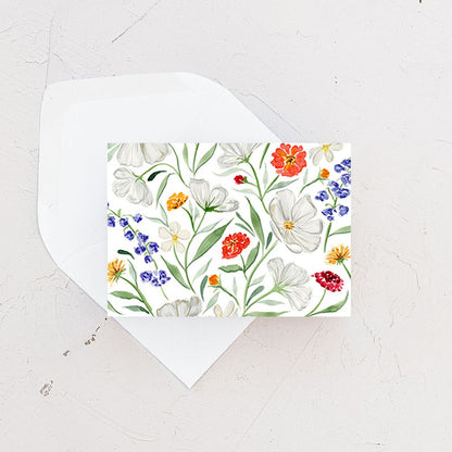 Dainty Spring Florals Enclosure Card