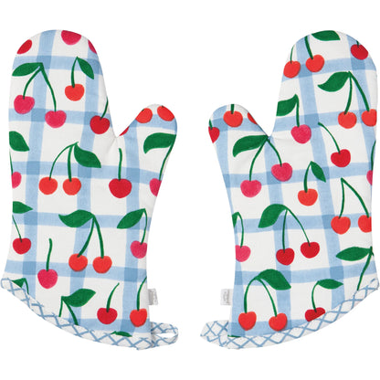 Very Cherry Packaged Mitts Set of 2