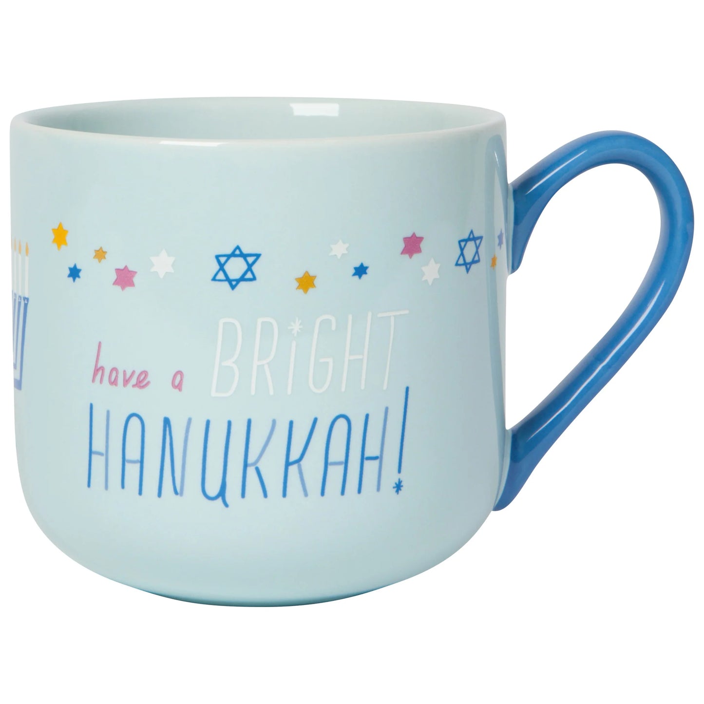 Bright Hanukkah Mug and Dishtowel