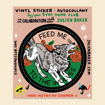 S13 Feed me to the Wolves Waterproof Vinyl Sticker