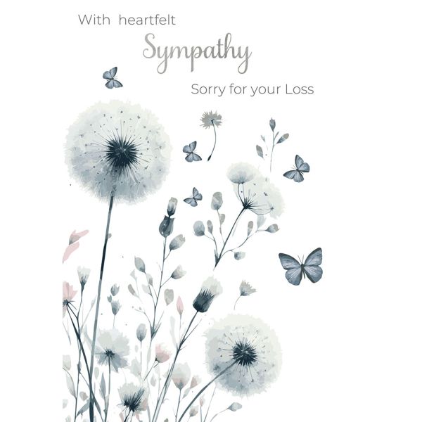 Heartfelt Sympathy, Dandelion Card