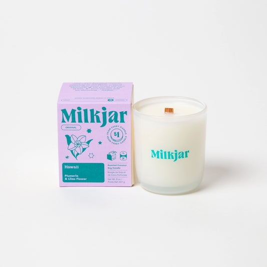 Hawaii Plumeria + Lilac Coconut Soy 8oz Candle