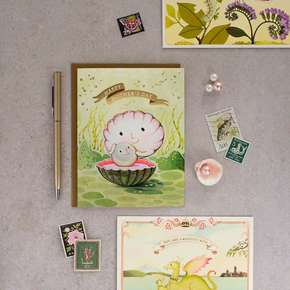Mother of Pearl Greeting Card