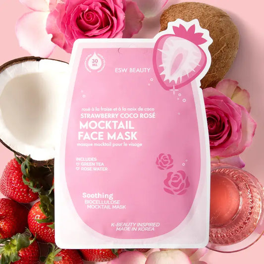 Strawberry Coco Rose Soothing Biocellulose Mocktail Mask