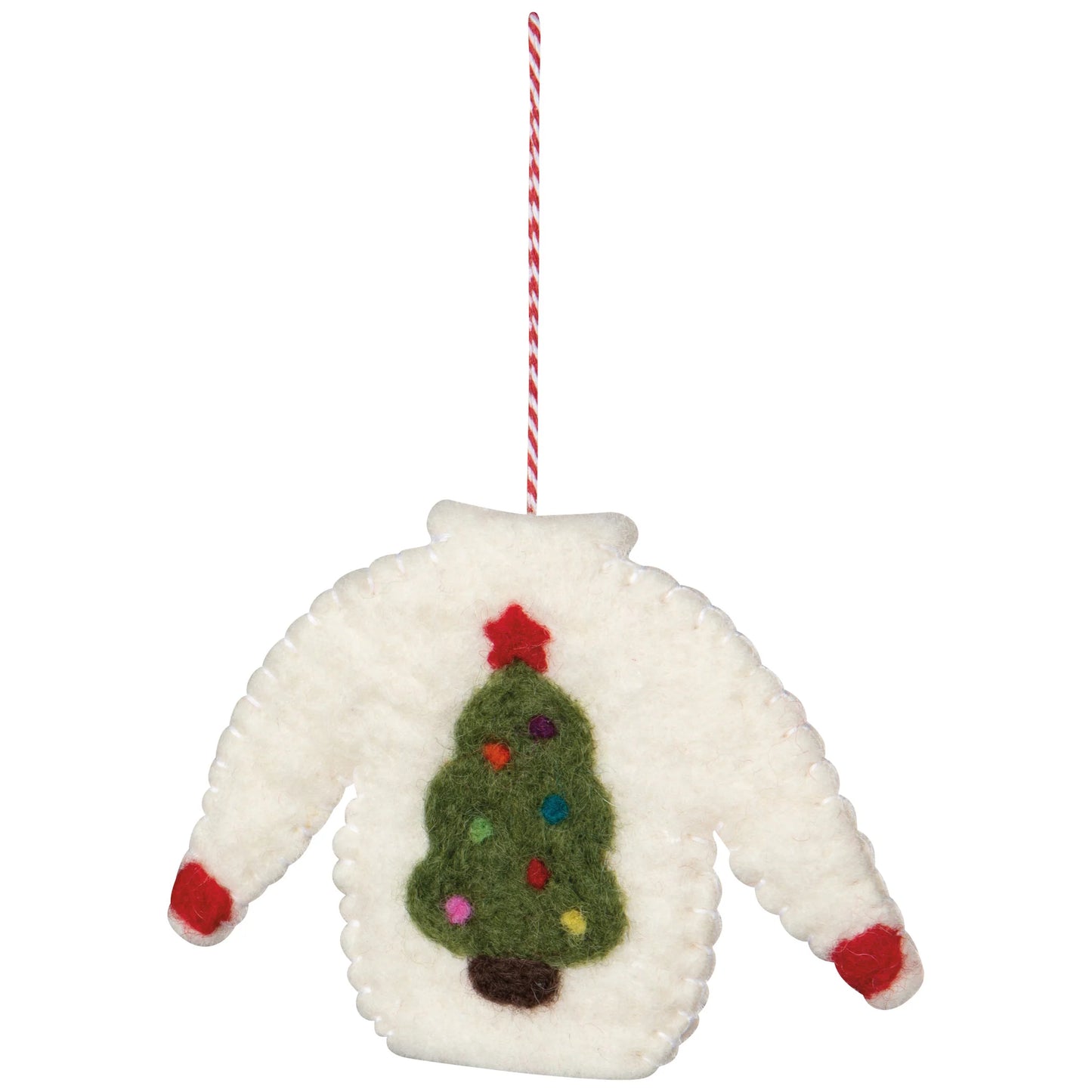 Felt Ugly Xmas Sweater Ornament