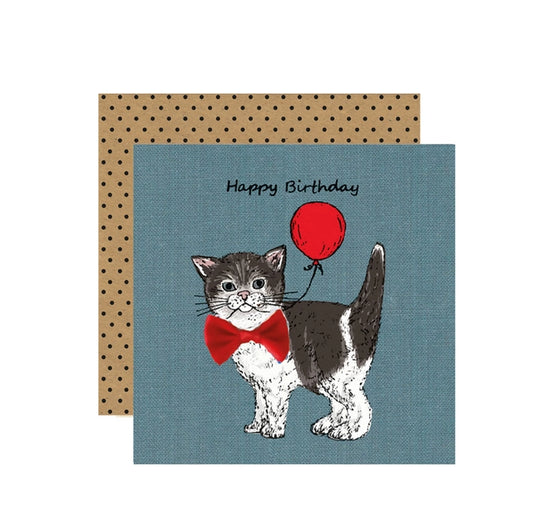 Black & White Kitten Card