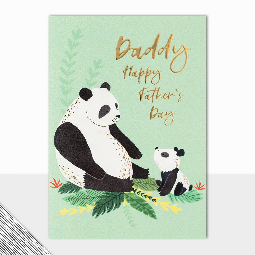Daddy Happy Fathers Day Panda Card
