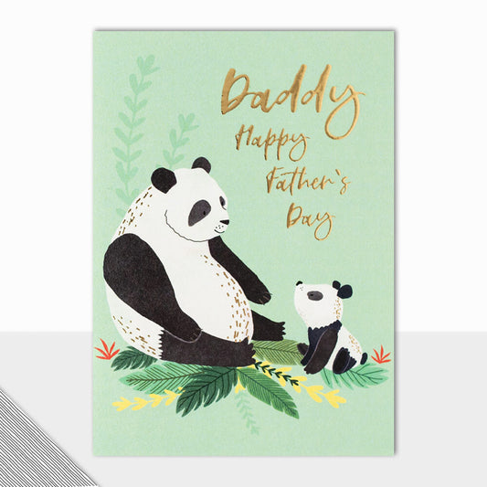 Daddy Happy Fathers Day Panda Card
