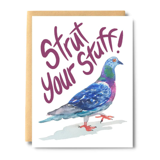 Pigeon Strut Your Stuff Card
