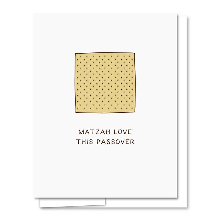 Matzah Card Letterpress Passover Card