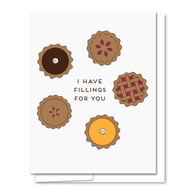 Fillings for You Letterpress  Card