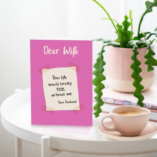 Dear Wife Card
