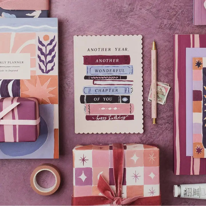 Bookish Birthday Card
