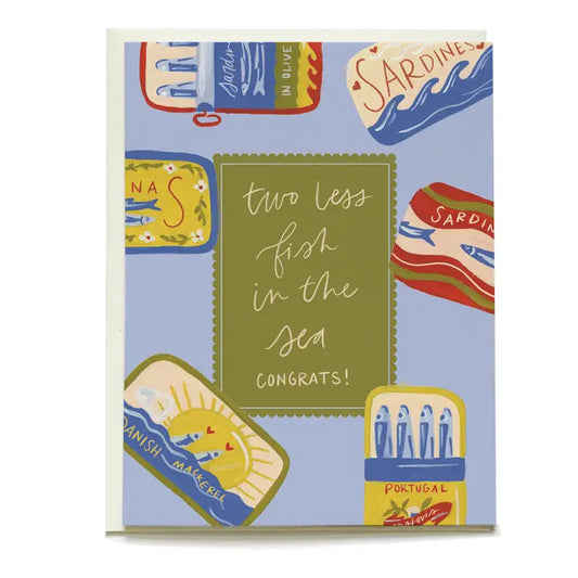 Sardines Wedding Greeting Card
