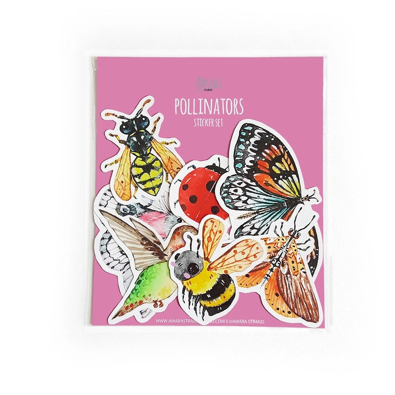 Pollinators Sticker Set