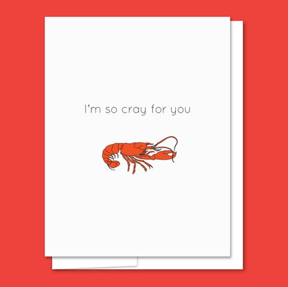 Cray for You Letterpress Card