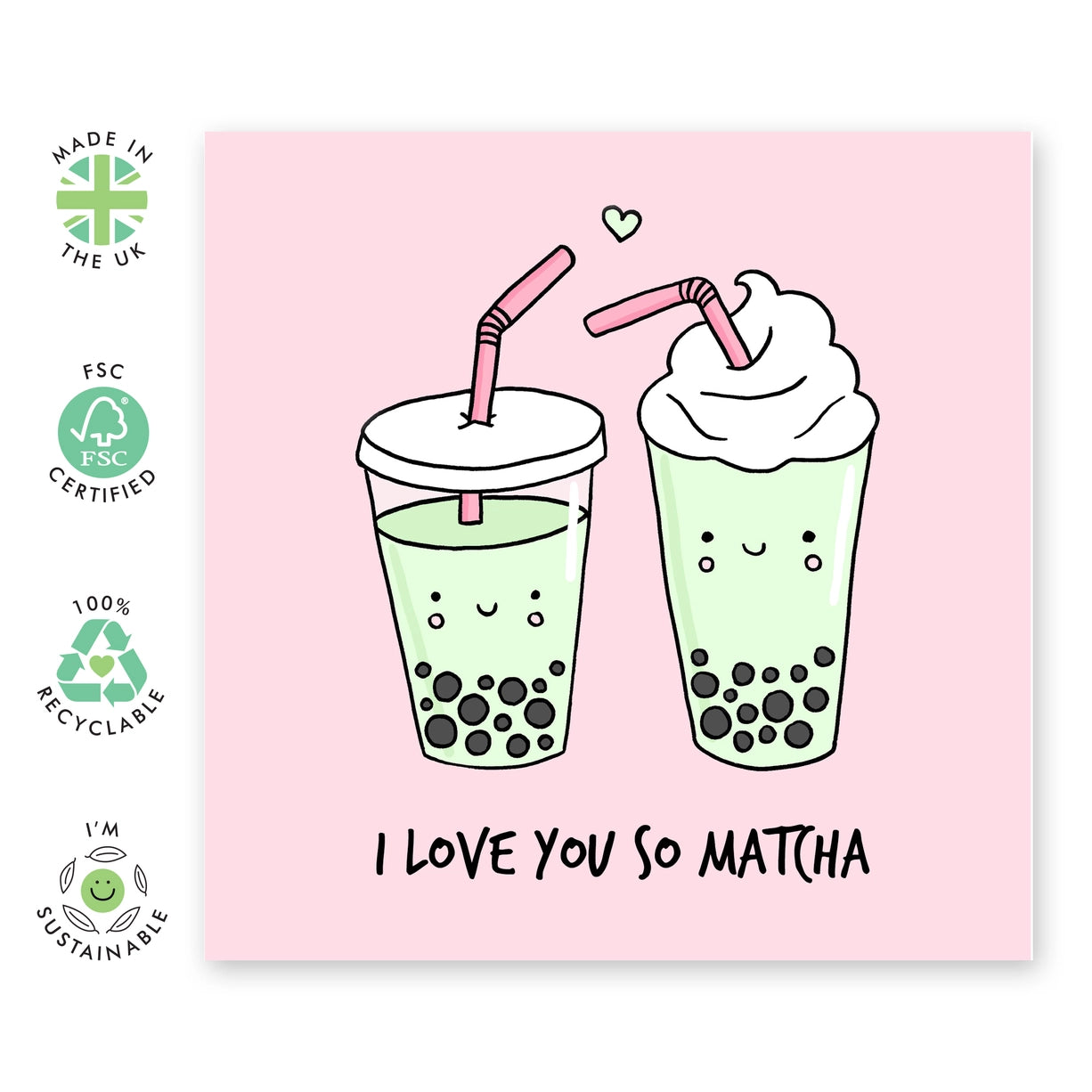 I Love You So Matcha Card