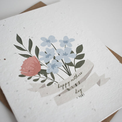 Mother's Day Banner Plantable Greeting Card