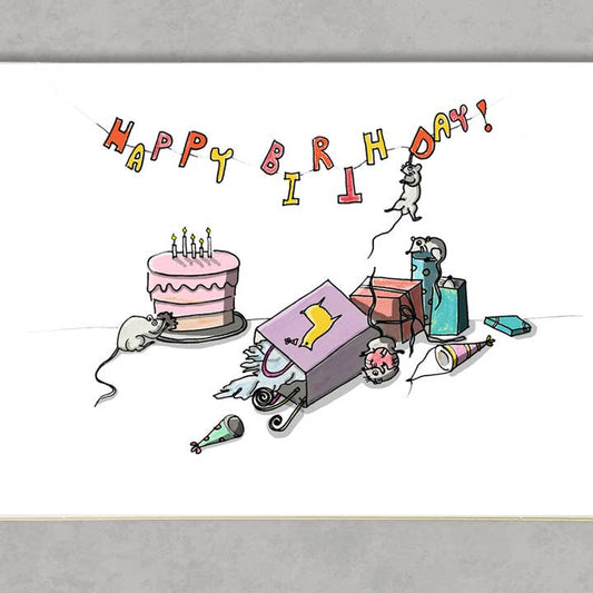 Birthday Rats Card