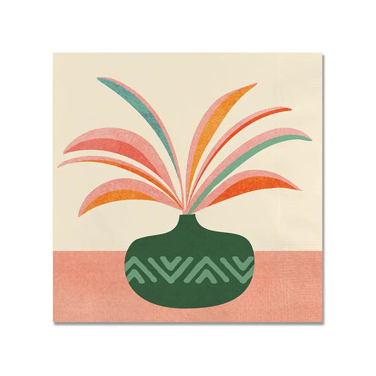 Fanciful Fronds Beverage Napkin