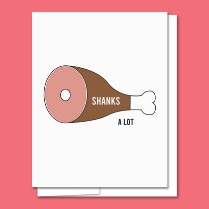 Shanks A Lot Letterpress Thank You Card