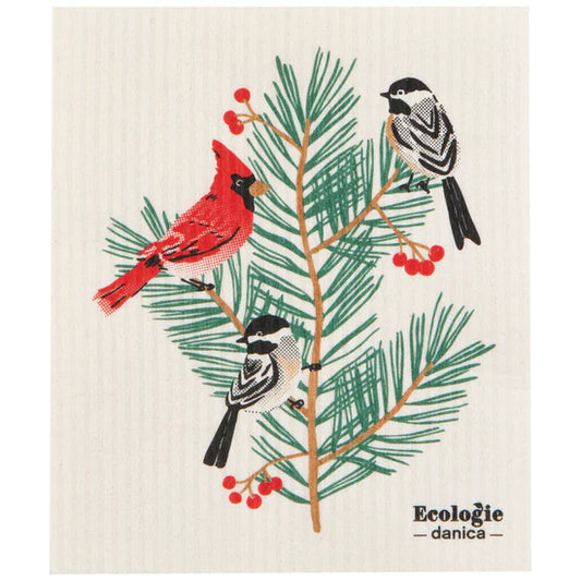 Swedish Dishcloth Birds & Boughs