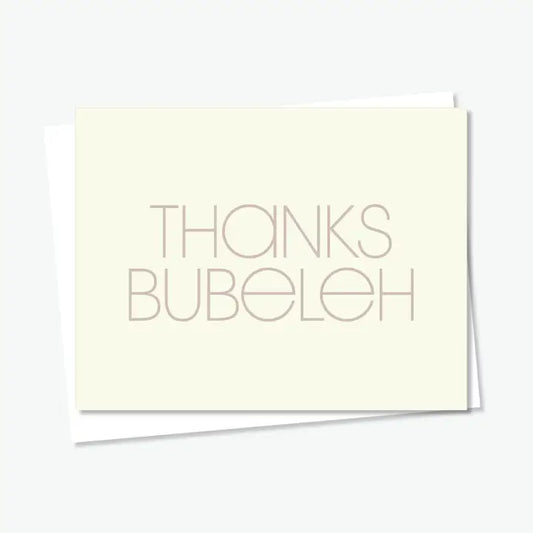 Thanks Bubeleh Card