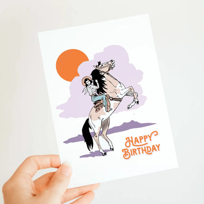 Cowgirl Birthday Greeting Card