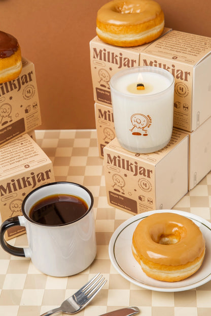 Maple Dip Warm Maple Butter Coconut Soy 8oz Candle