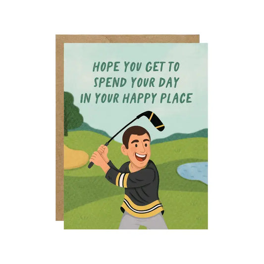 Your Happy Place Golf Card