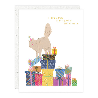 Purrfect Presents Birthday Card