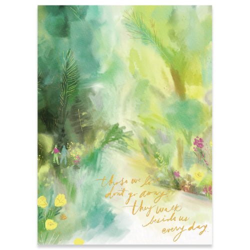 Walk Beside Sympathy Card