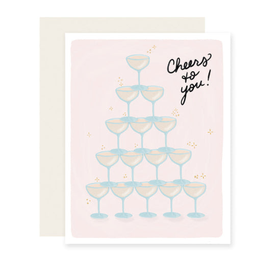 Champagne Tower Card