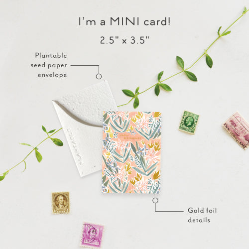 Happy Beginnings Mini Greeting Card