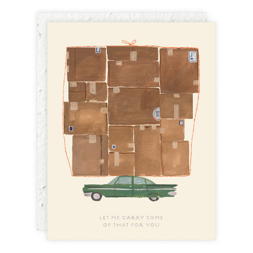 Let Me Carry Some Of The Sprouts Mini Greeting Card